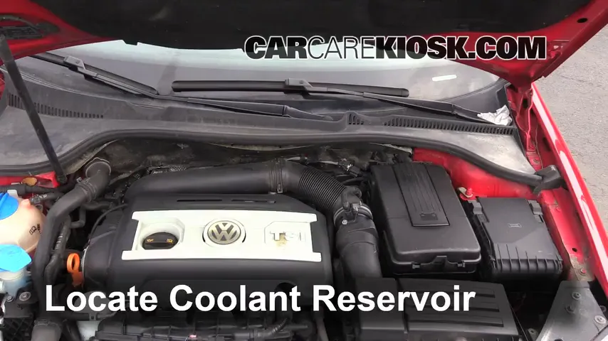 2009 Volkswagen Jetta Wolfsburg Edition 2.0L 4 Cyl. Turbo Coolant (Antifreeze) Add Coolant